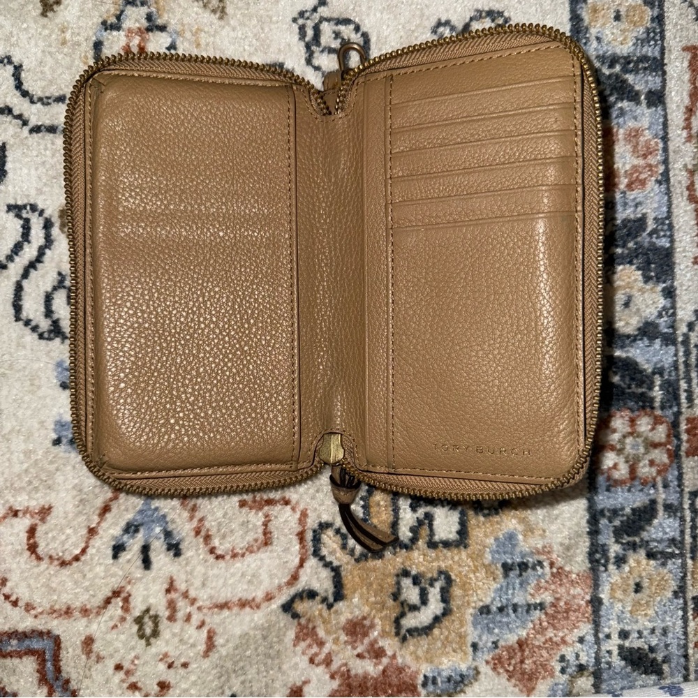 Tory Burch Tan Leather Wristlet - Picture 3 of 5